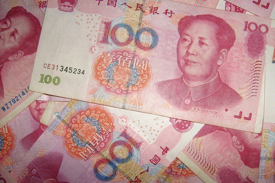 čínské bankovky